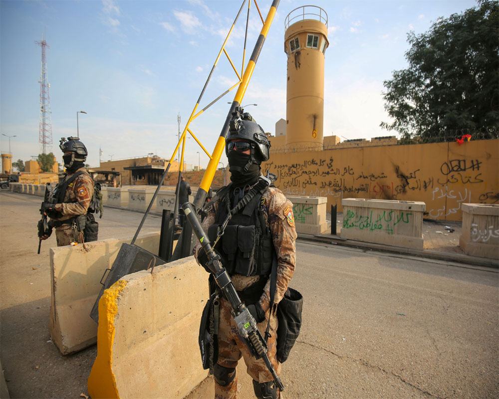 Iraqi military says 2 rockets hit Baghdad's Green Zone