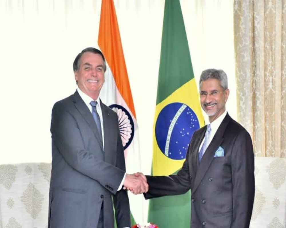 Jaishankar calls on Brazilian Prez