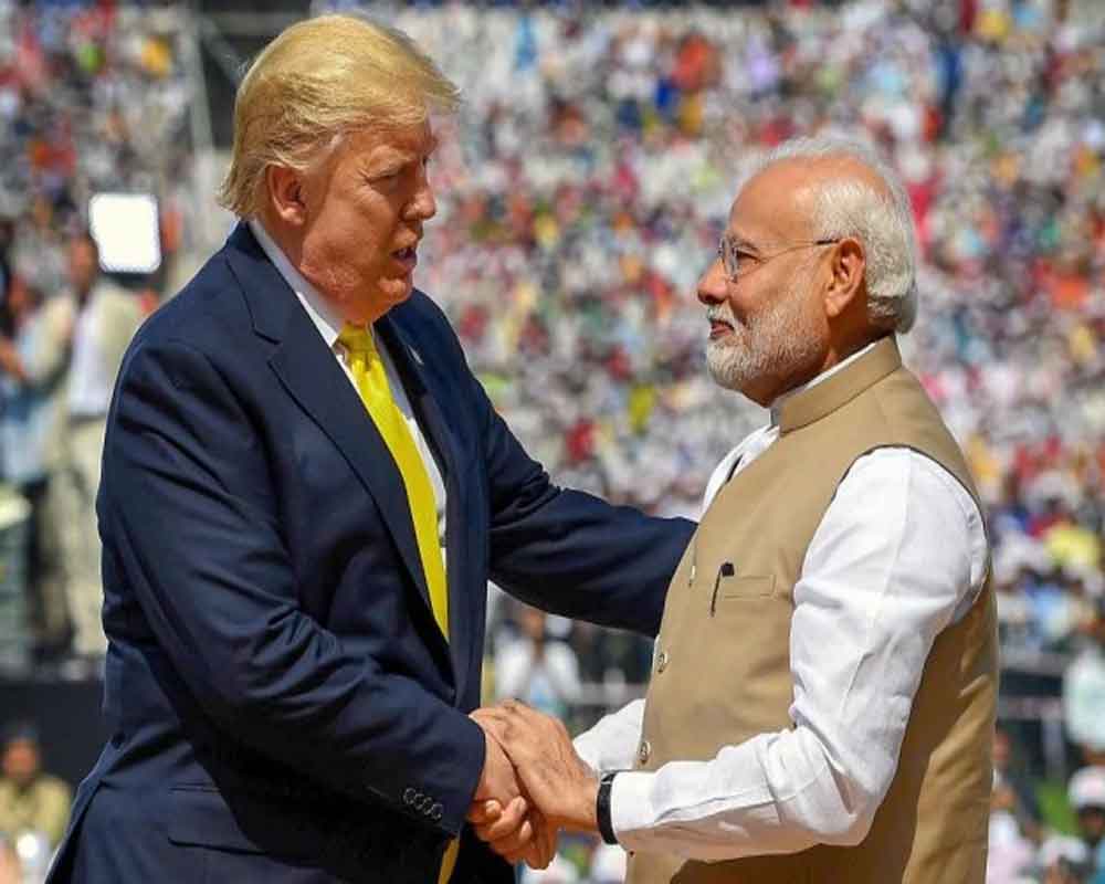 Modi Trump hold talks trade defence security on agenda