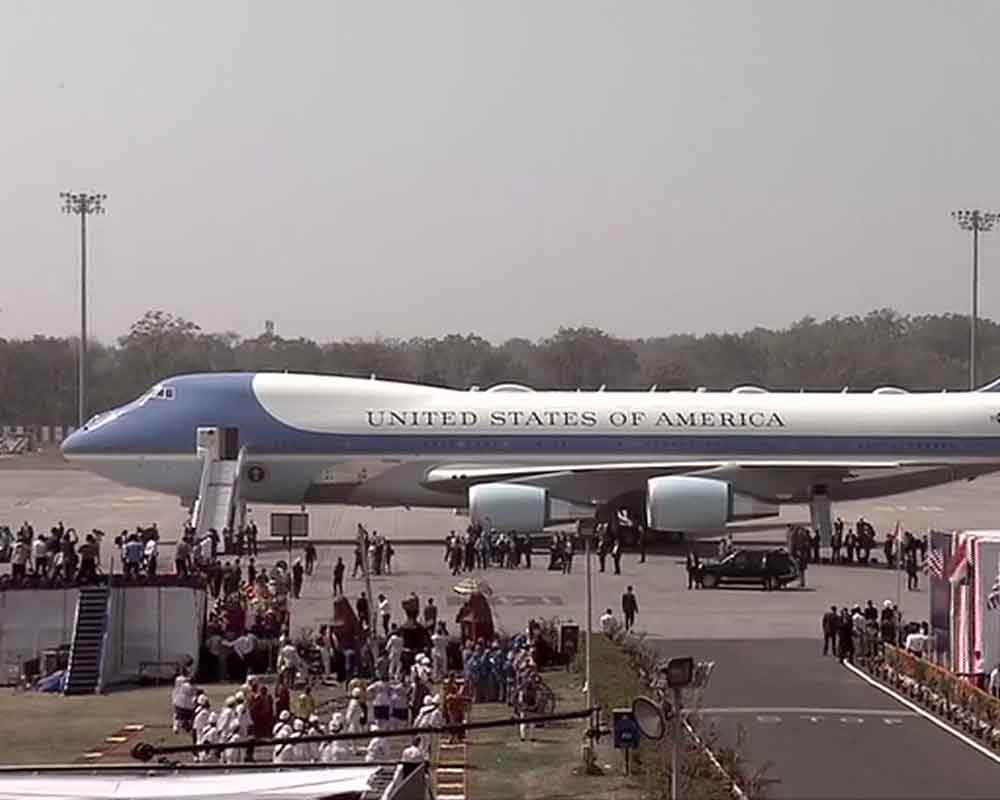 Namaste Trump: US president arrives in Ahmedabad