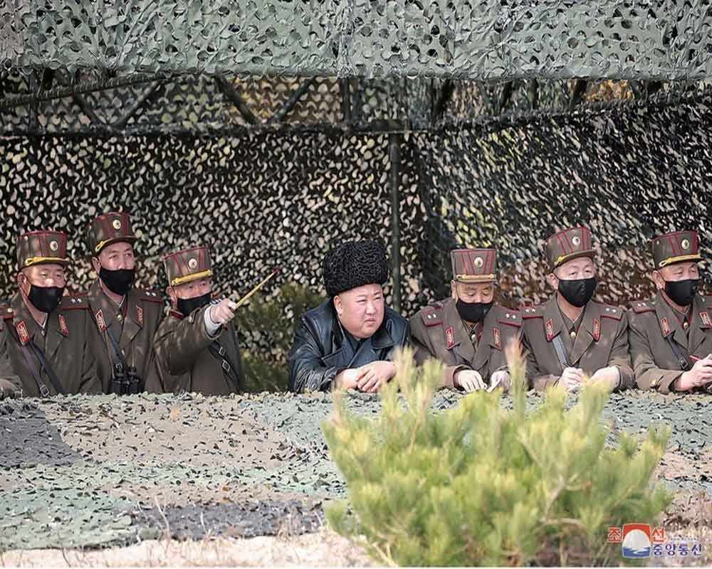 North Korea's Kim guides another round of artillery drills