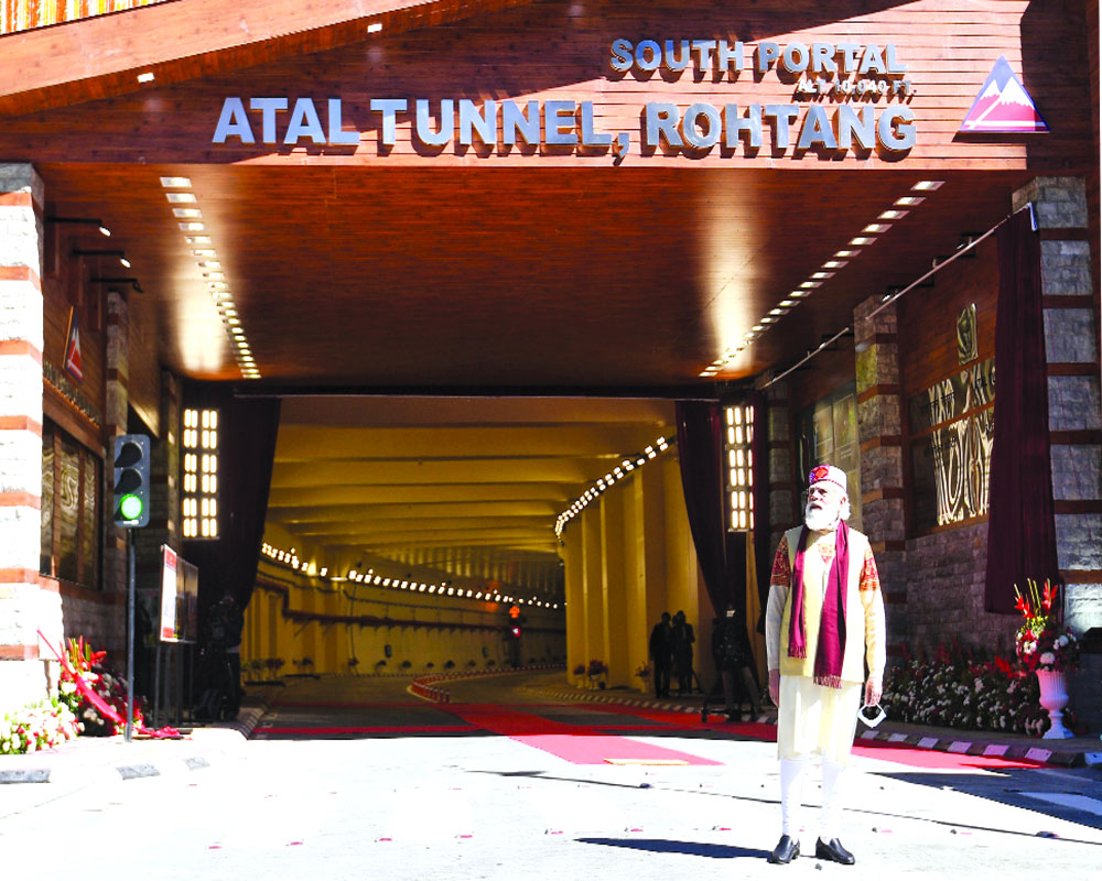 PM inaugurates strategic Rohtang Atal Tunnel