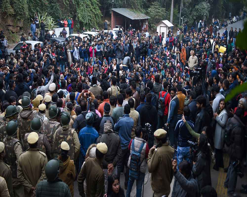 Police reject charges of reaching JNU late; say responded to situation professionally