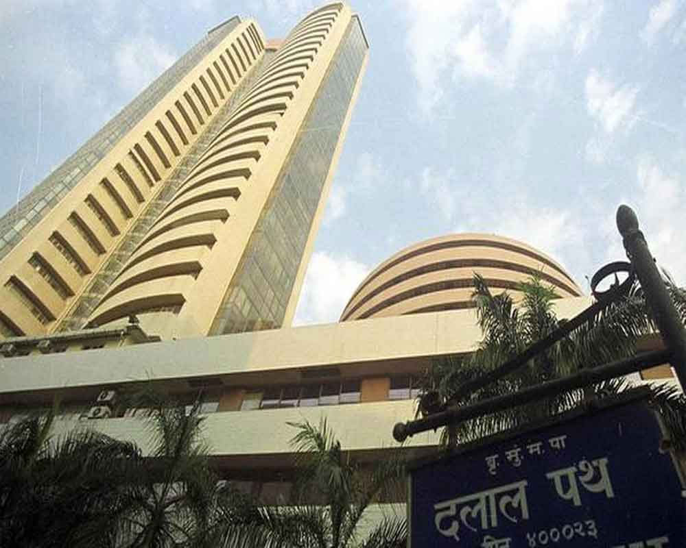 Sensex jumps 284 pts; Nifty tops 10,000-mark