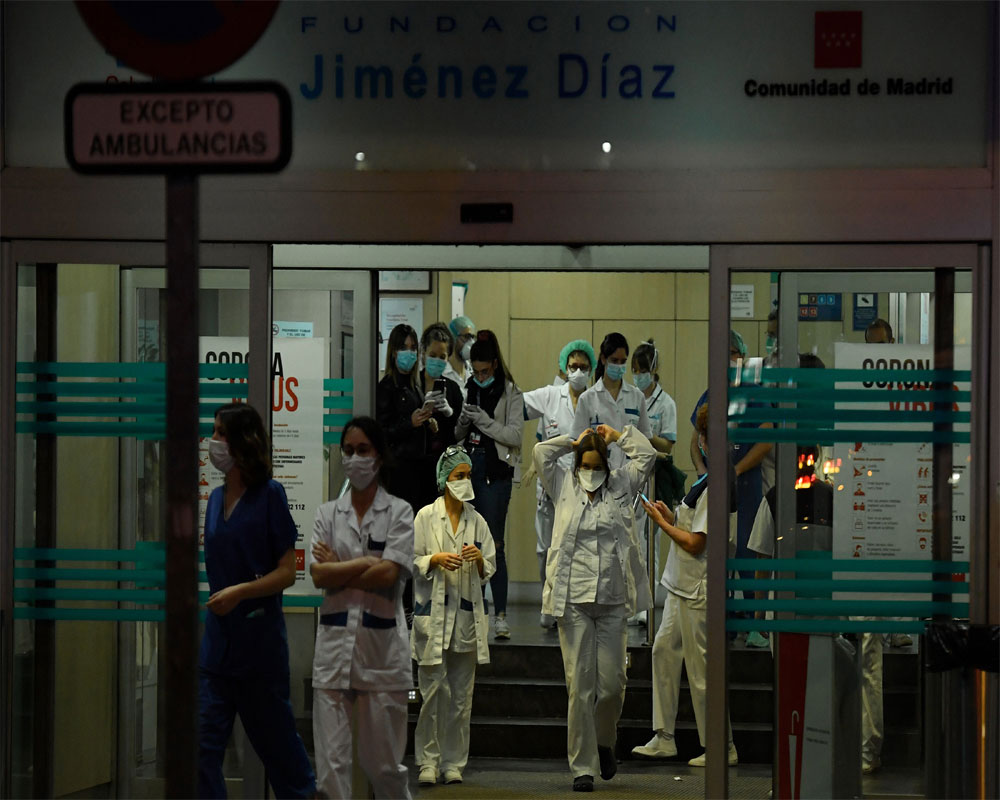 Spain says coronavirus deaths down for 4th day at 637