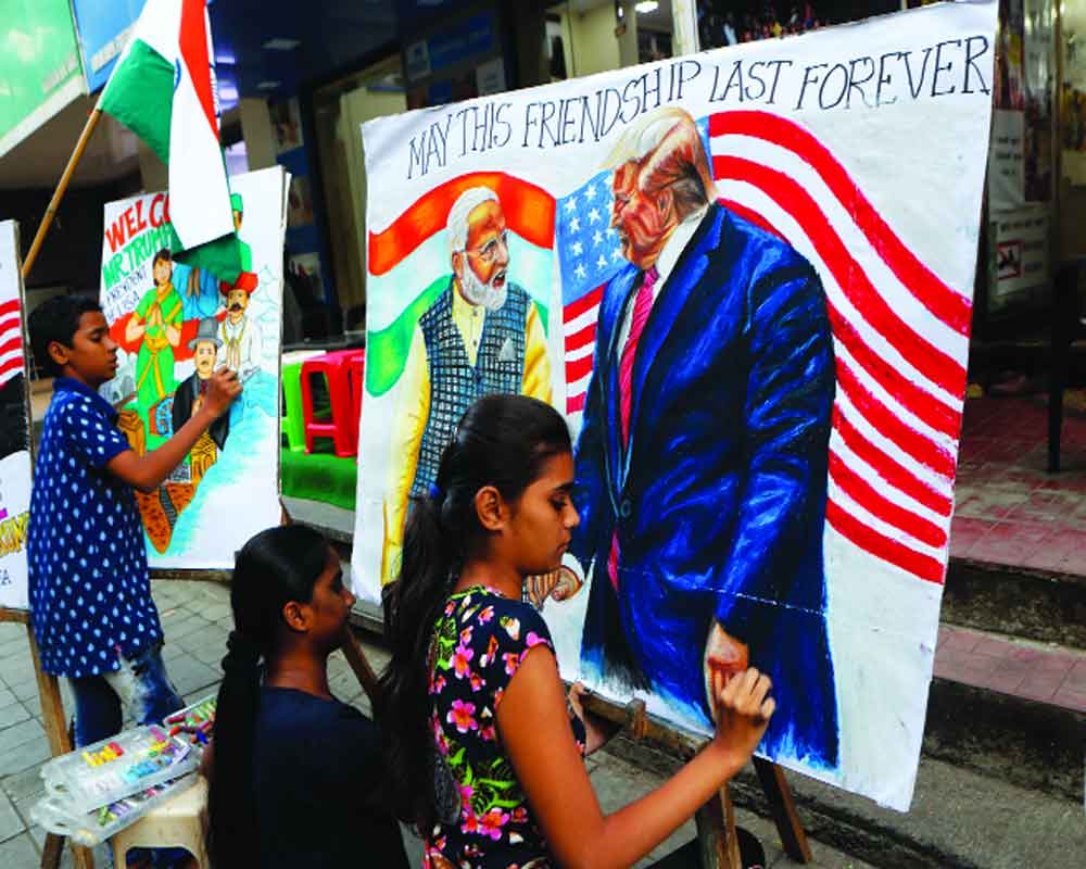 Trump aims high in India