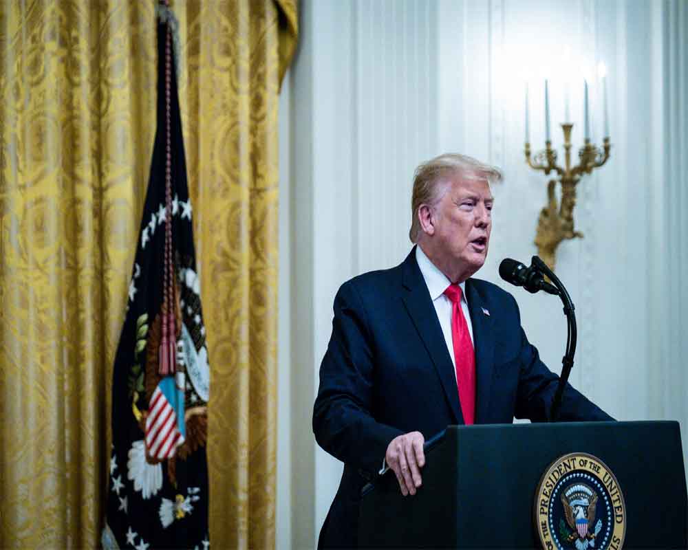 Trump celebrates impeachment acquittal at White House