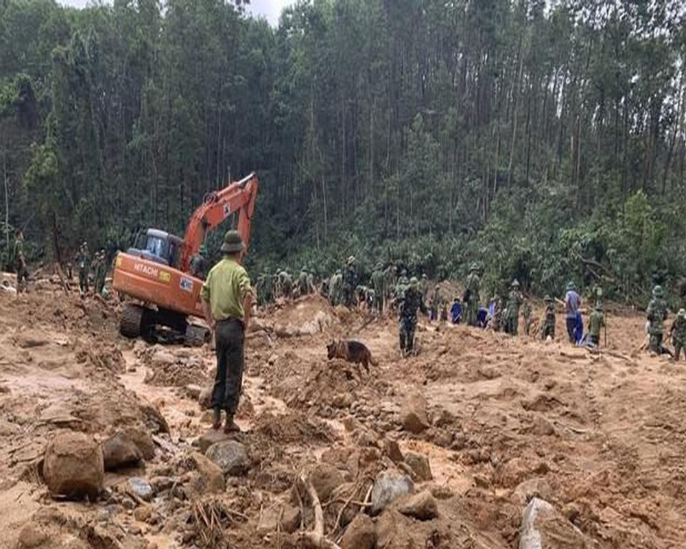 Vietnam landslide hits army camp, buries 22 personnel