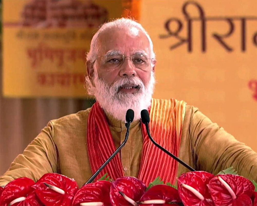 Wait for centuries ends, Lord Ram's birthplace liberated: PM Modi