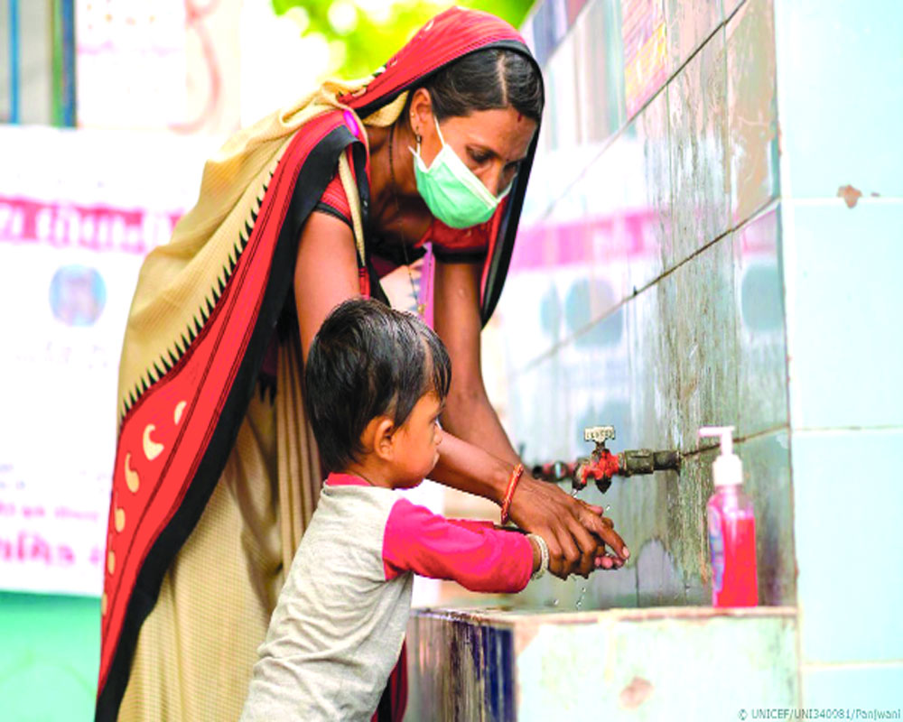 30% deprived of water, soap at home!