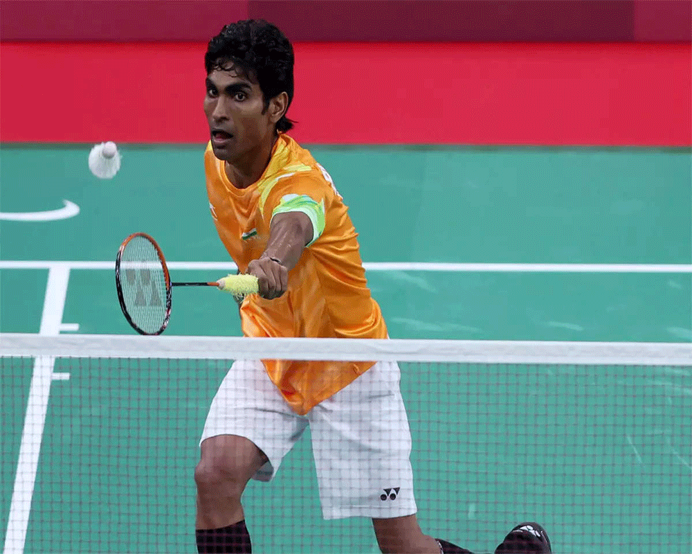 Bhagat wins historic badminton gold in Paralympics