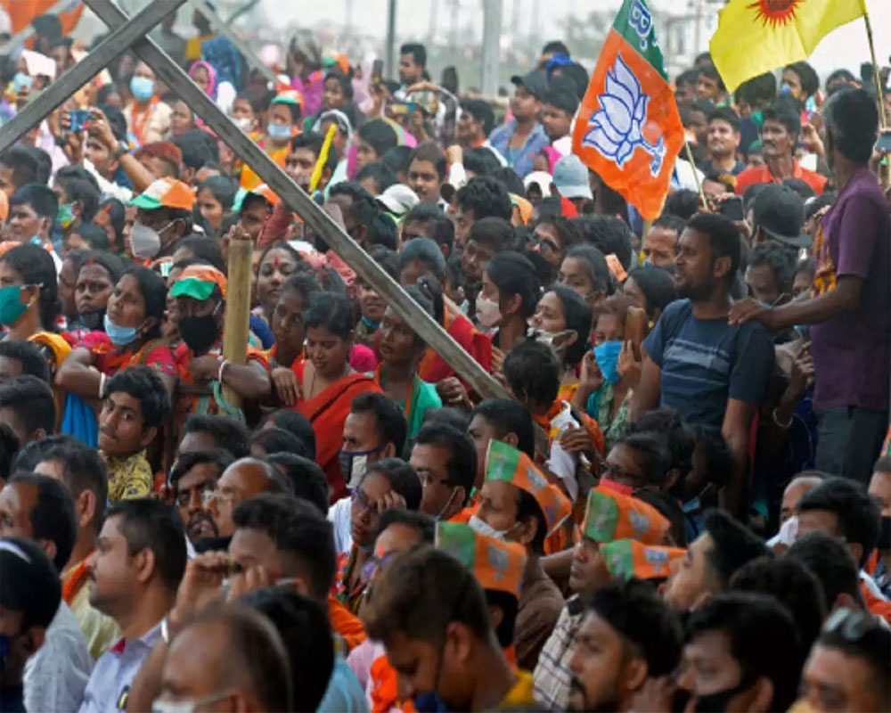 BJP says no more big rallies in WB campaign; Modi, other leaders to address public meetings with max 500 people