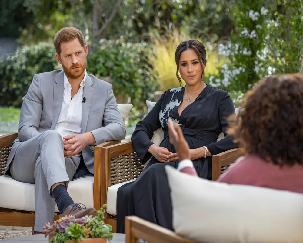 Buckingham Palace silent on Harry, Meghan's tell-all interview as crisis talks on