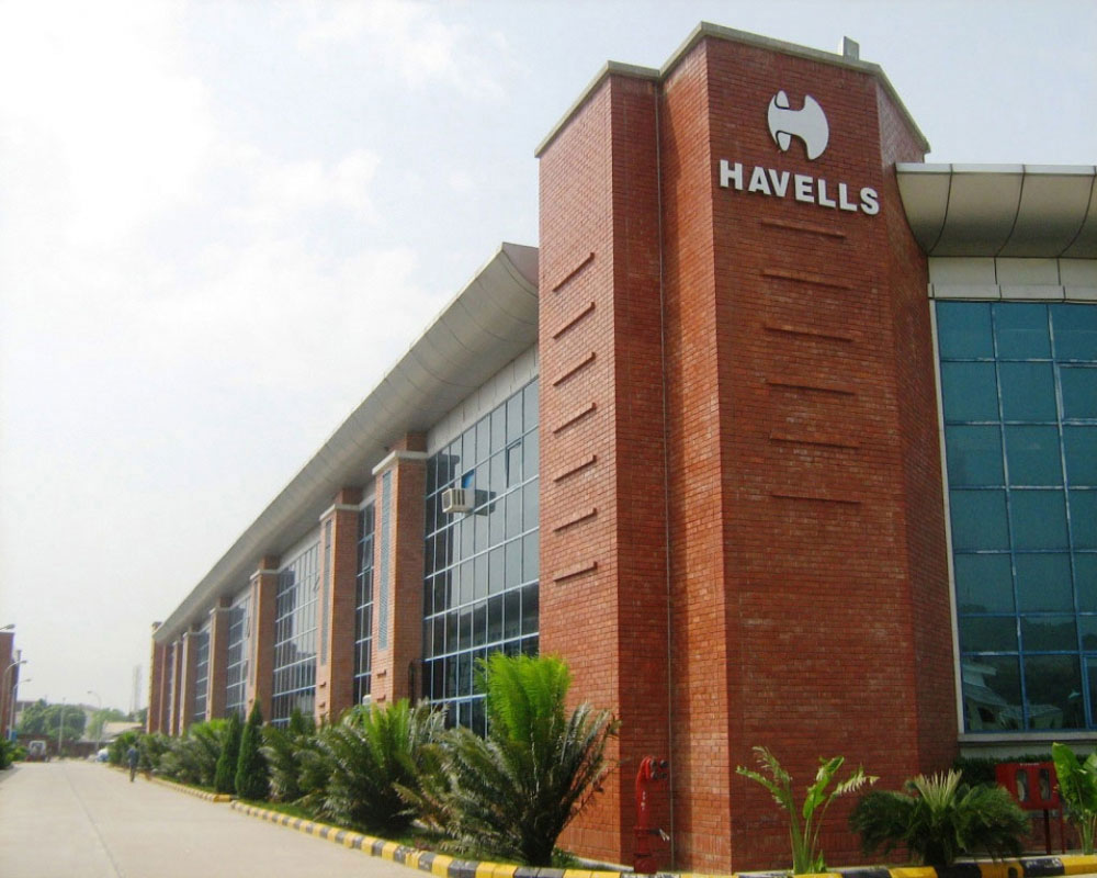 Havells Q3 profit up 74.5% to Rs 350.14 cr, sales up 39.7% to Rs 3,175 cr