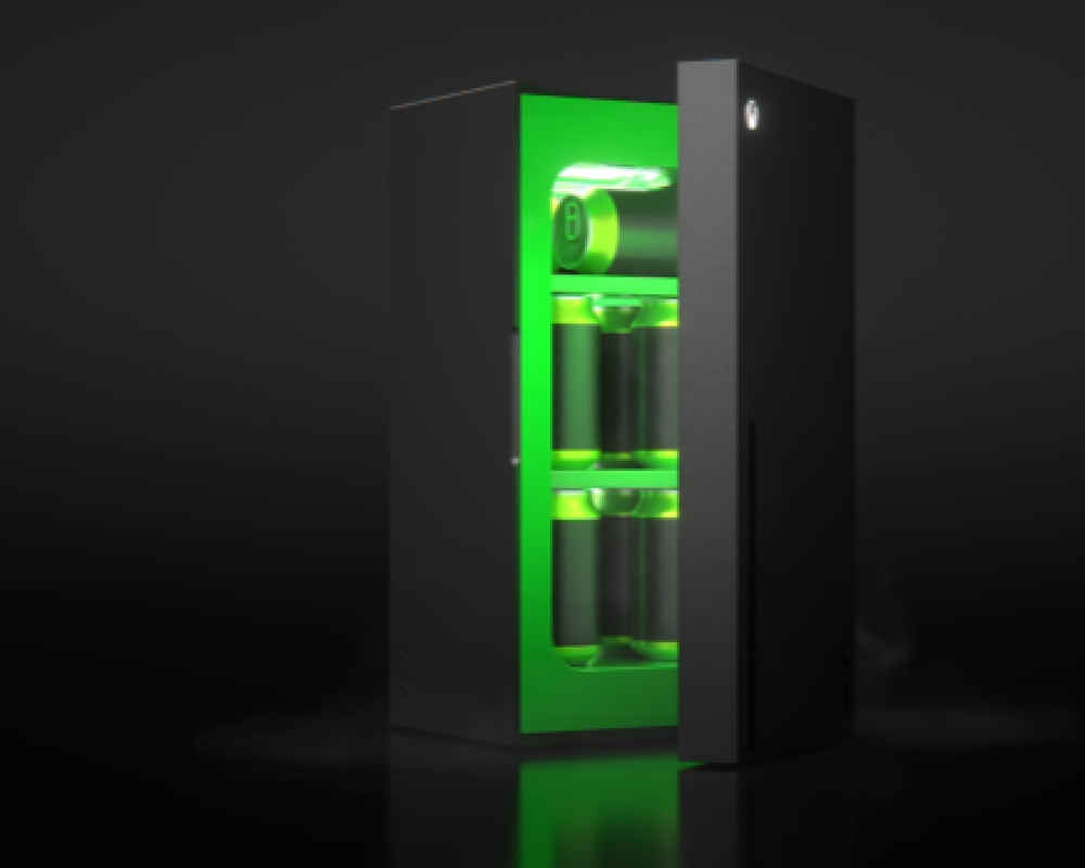 Microsoft unveils Xbox Series X-shaped mini fridge