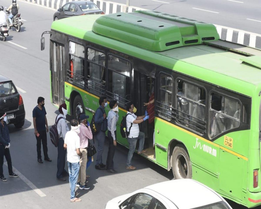 Offices, metro, bus services operate with 50-per cent capacity in Delhi