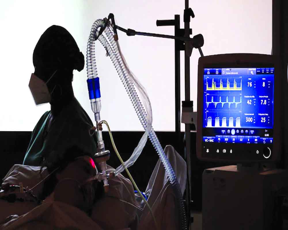 Over 1 million on oxygen, ventilator support in India