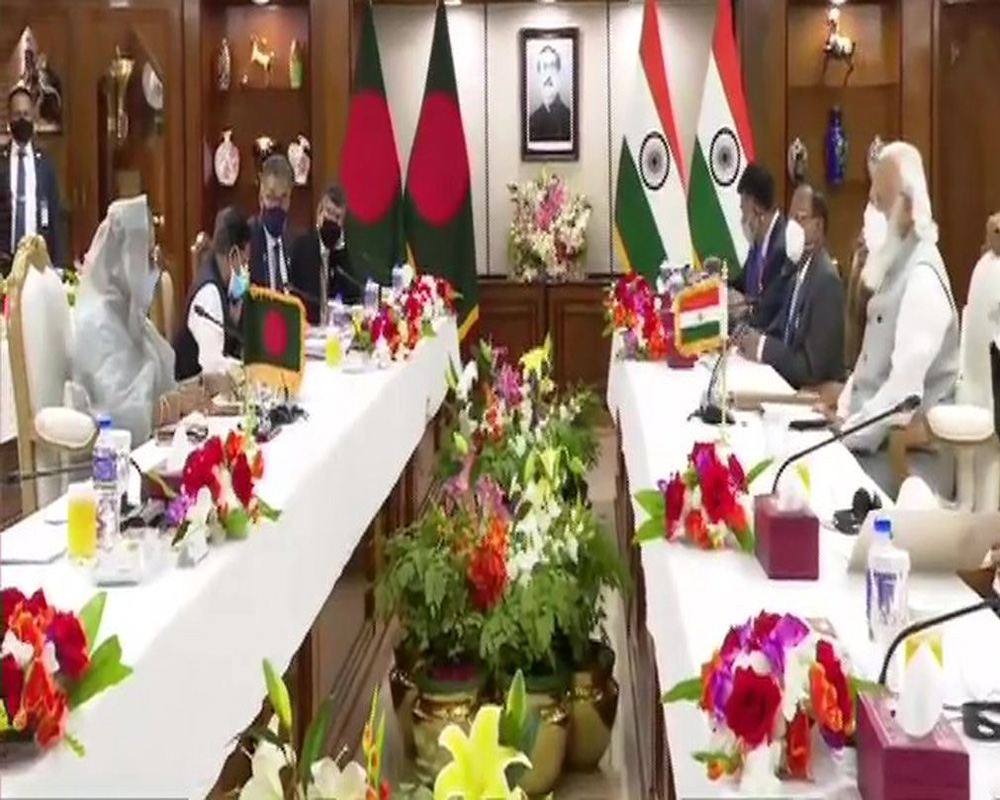 PM Modi meets Sheikh Hasina for talks