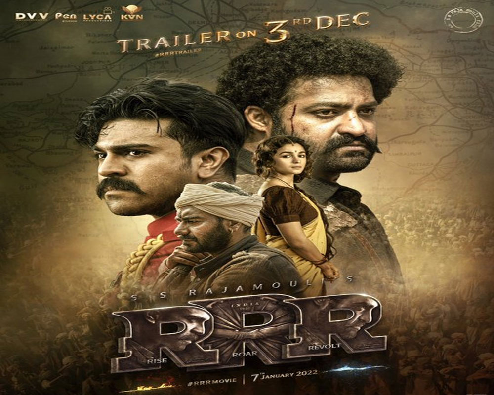 Rajamouli's pan-India magnum opus 'RRR' trailer out on Dec 3