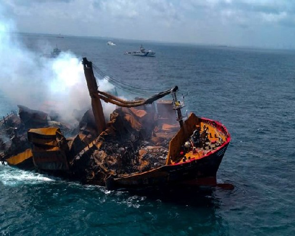Sri Lanka minister blames marine life deaths on chemical leak from burnt ship