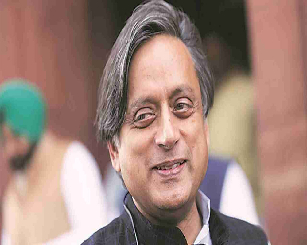 Tharoor not to host Sansad TV show until the suspension of 12 RS MPS revoked