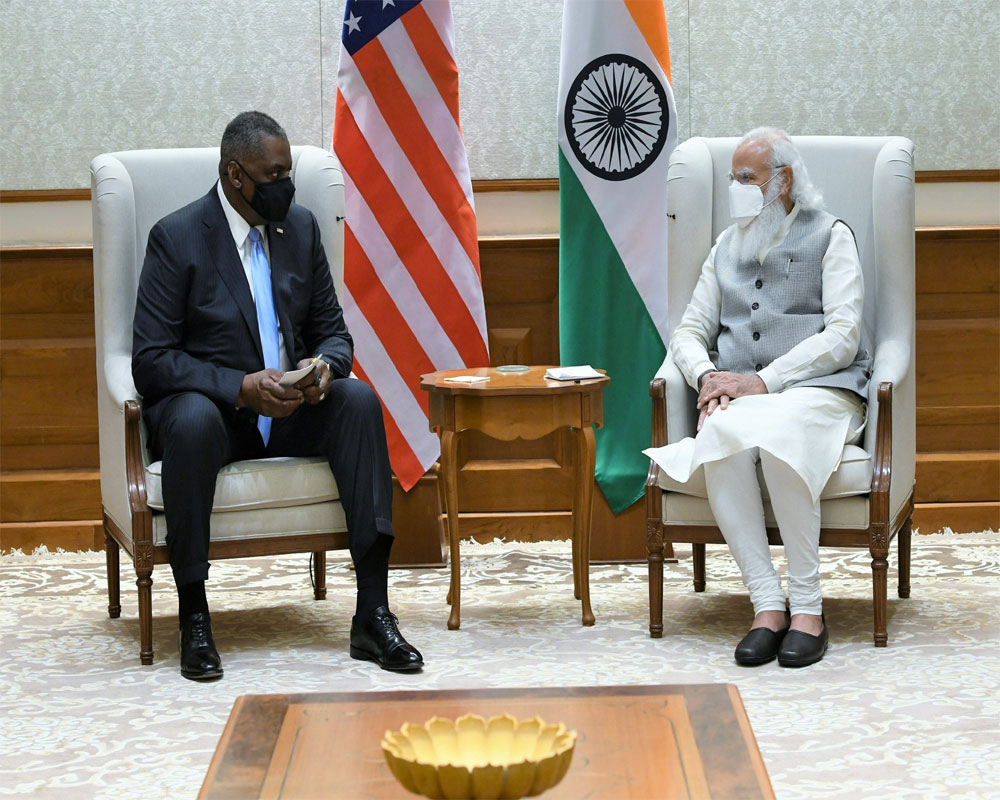 US Def Sec Austin calls on Modi; Conveys his country's strong desire to further boost Indo-US strategic ties