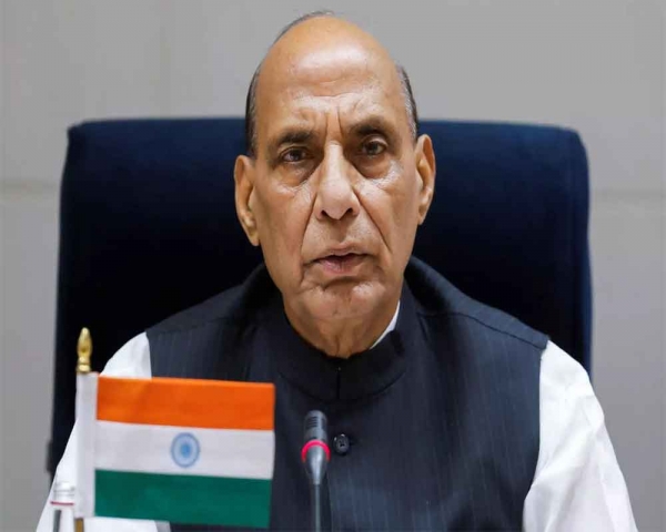 Rajnath meets chiefs of Army, Navy and IAF