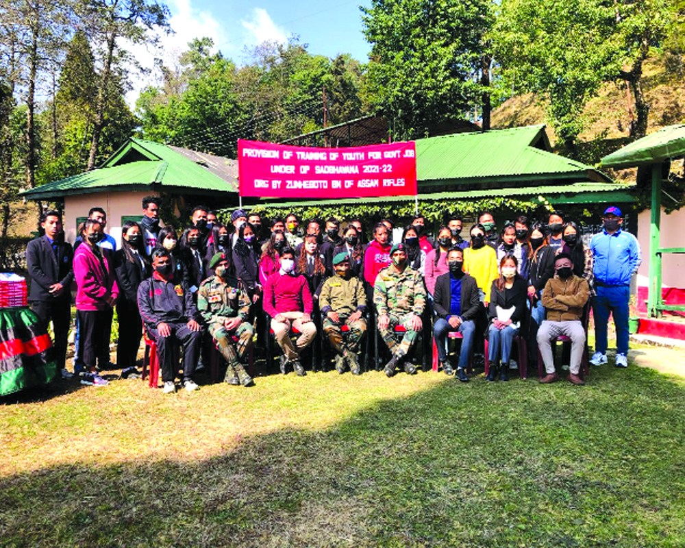 ASSAM RIFLES CONDUCTS TRAINING OF YOUTH IN NAGALAND
