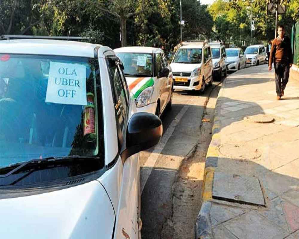 auto, taxi unions in on strike in delhi to demand cng subsidy, fare hike