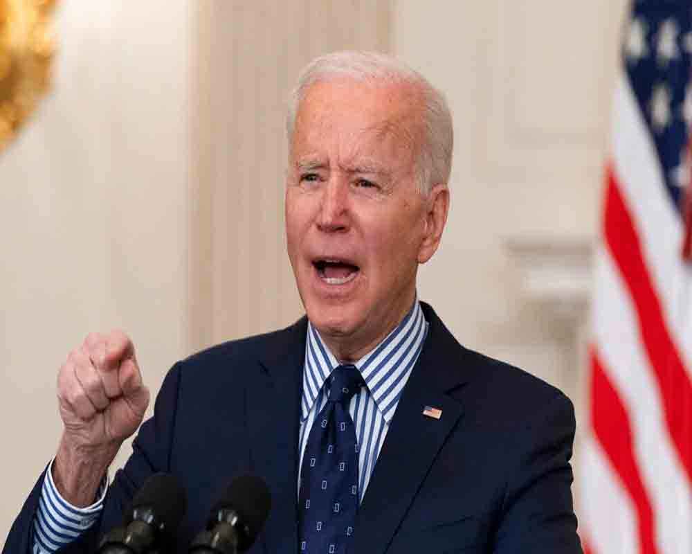 Biden says nation weary from Covid, but US in a better place