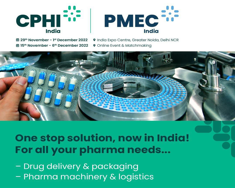 CPhI & P-MEC India expo to encourage cost-effective solutions in India’s march towards a Rs 10.5 lakh crore Pharma Market by 2030
