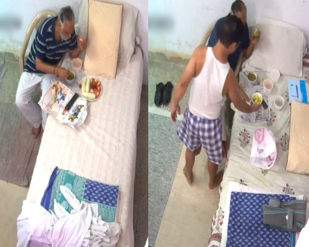 Fresh Videos Showing Satyendar Jain Having Raw Food Emerge From Jail