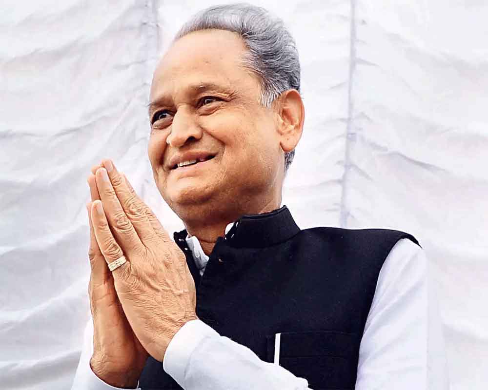 Gehlot hints at continuing as CM, asks public to send him suggestions on budget