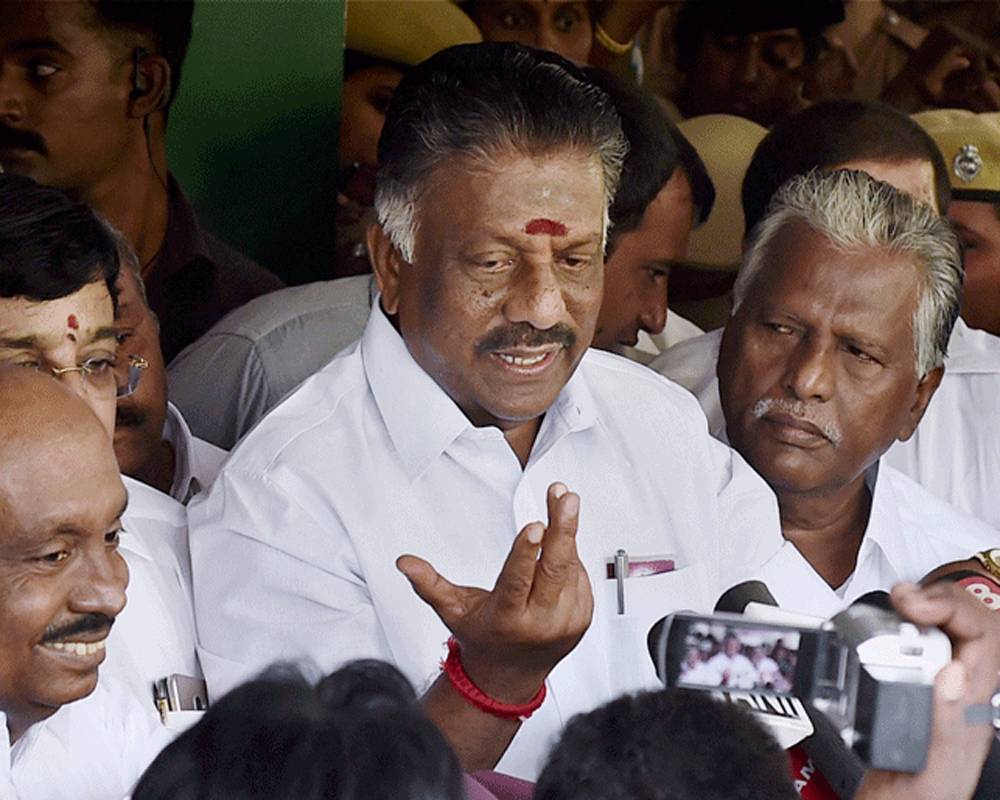 AIADMK throws weight behind EPS, bottles hurled at OPS in GC; CM Stalin taunts
