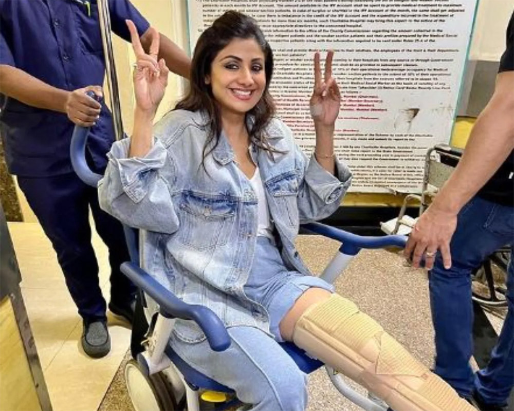 Shilpa Shetty fractures leg during web series shoot, wheelchair-bound for 6 weeks
