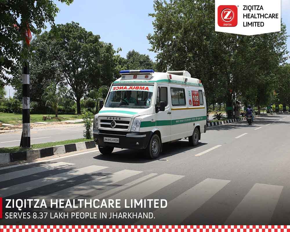 Ziqitza Healthcare Limited serves 8.37 lakh people in the State by ensuring 24x7 service through 108 Ambulance
