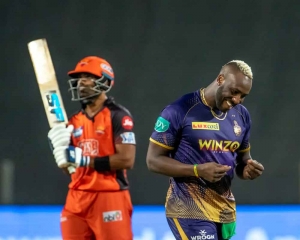 'Dre Russ' Show: KKR 'stay alive' on paper  after 54-run win against SRH