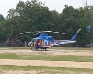Adityanath's helicopter emergency landed in Varanasi after hitting bird