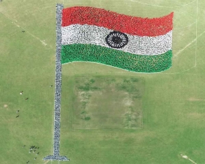 Chandigarh: New Guinness World Record for largest human formation of waving national flag