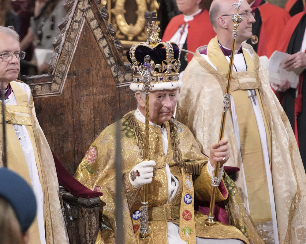Charles crowned King of UK with the Imperial State Crown at historic ceremony