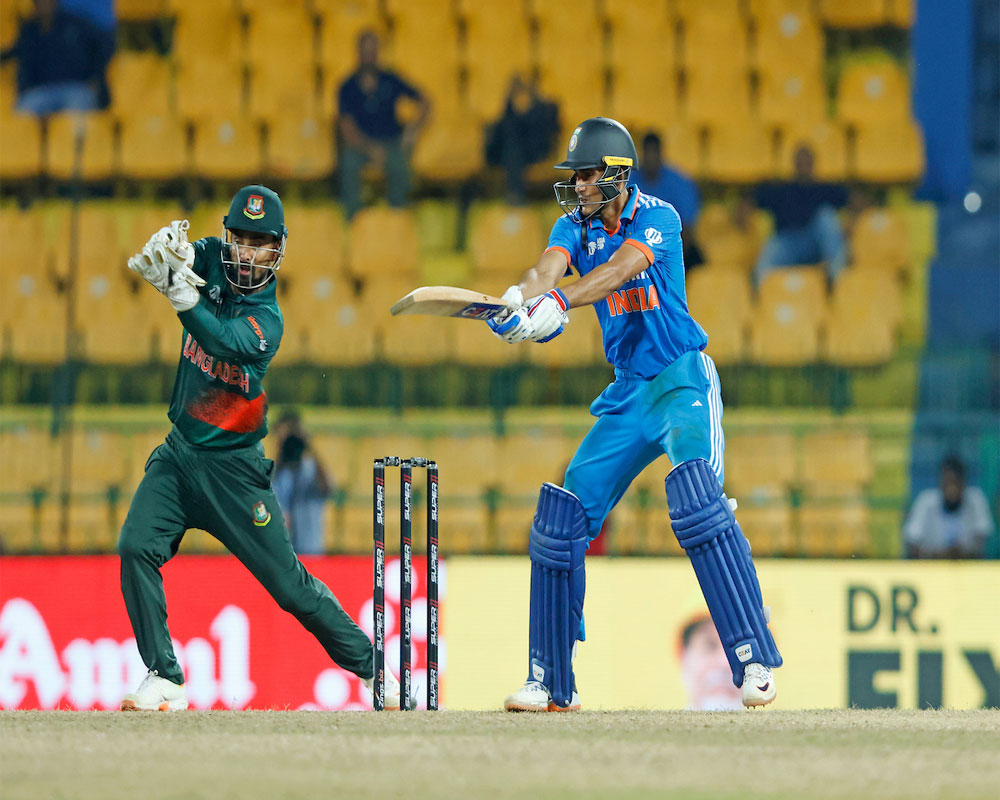 Gill's ton silver lining in India's six-run defeat against Bangladesh