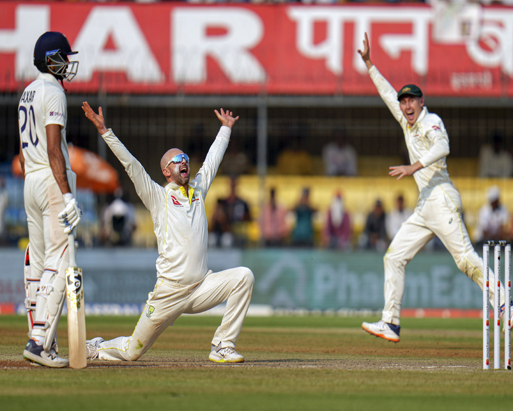 Lyon devours Indian batting lineup, Australia sniff rare win