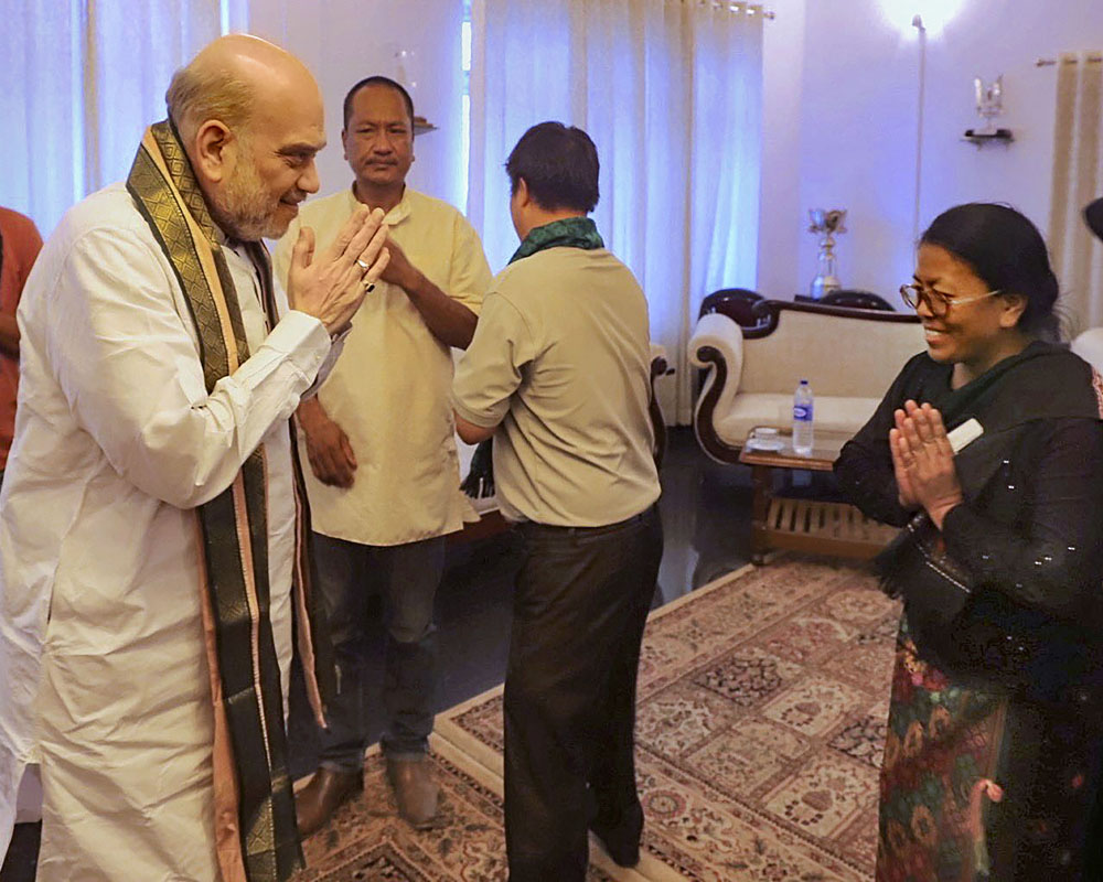 Manipur: Shah visits Moreh on Myanmar border, meets Kuki leaders