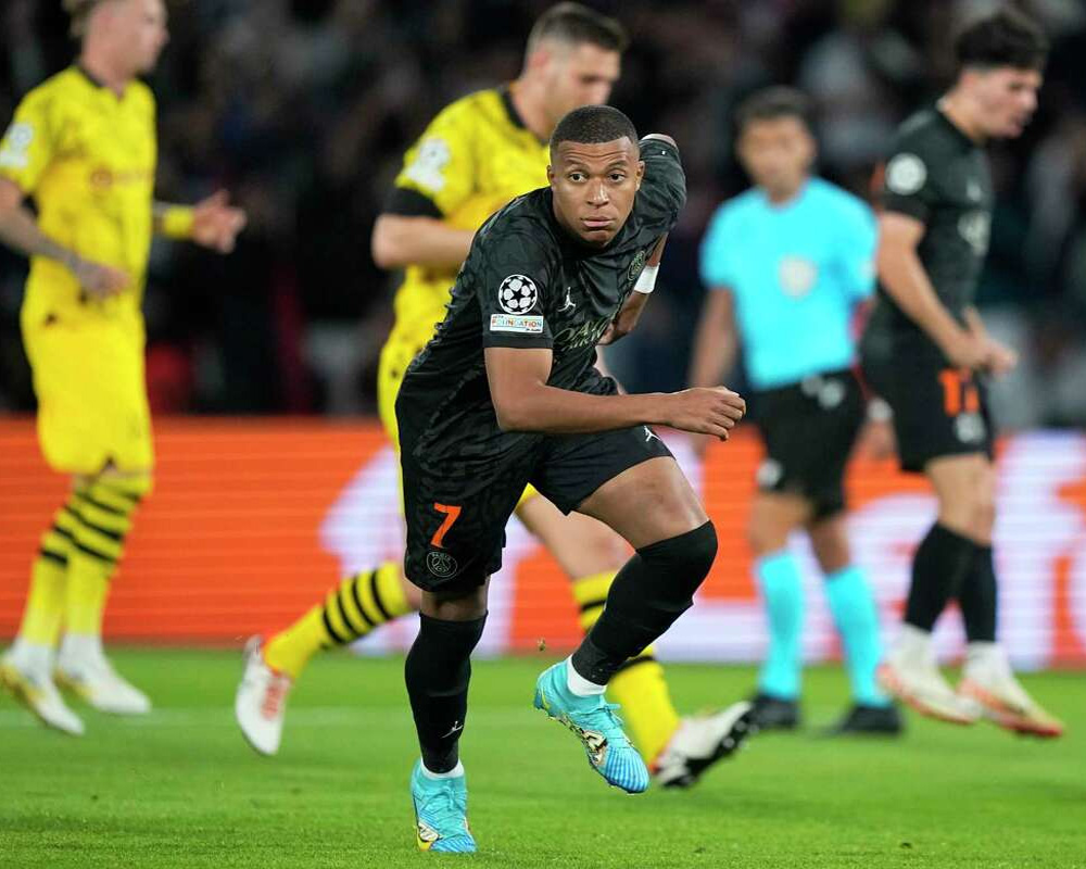 Mbappé and Hakimi score as PSG wins 2-0 against Dortmund in Champions League