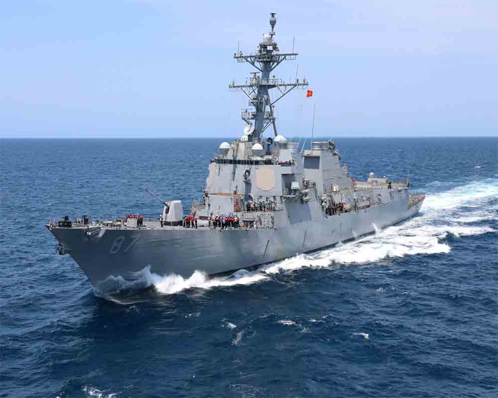 US military says 2 ballistic missiles fired near USS Mason from Houthi-held Yemen after ship seizure