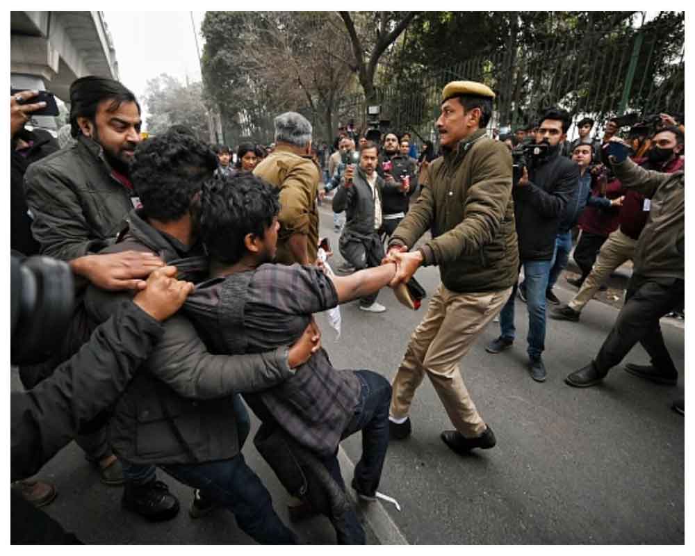 55 students detained at Delhi University campus ahead of protest against CAA