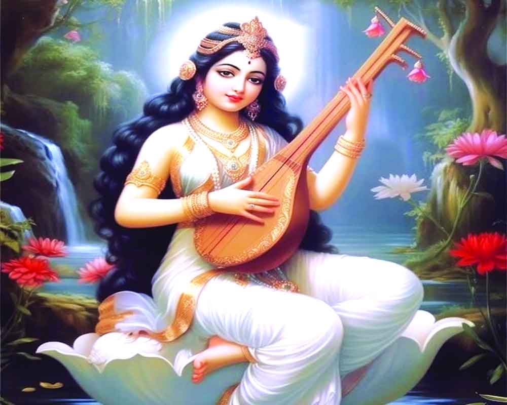 Astroturf | Goddess Saraswati, the epitome of learning and wisdom