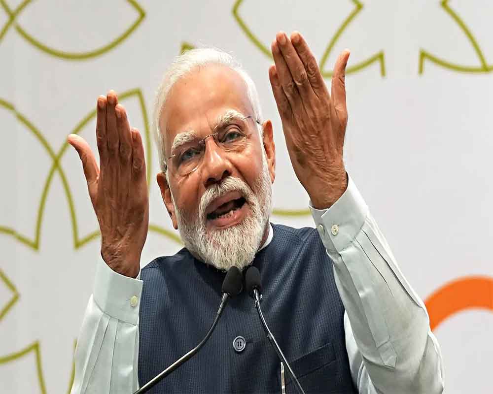 Cong hostile towards Sanatan Dharma, its manifesto bears imprint of Muslim League: Modi