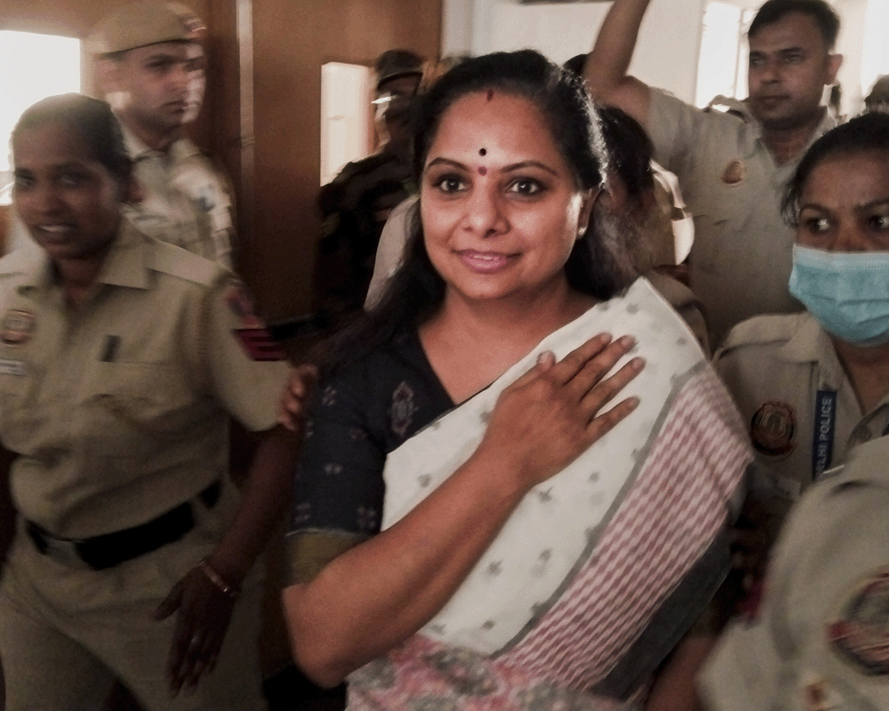 Delhi excise scam case: Court extends BRS leader K Kavitha's judicial custody