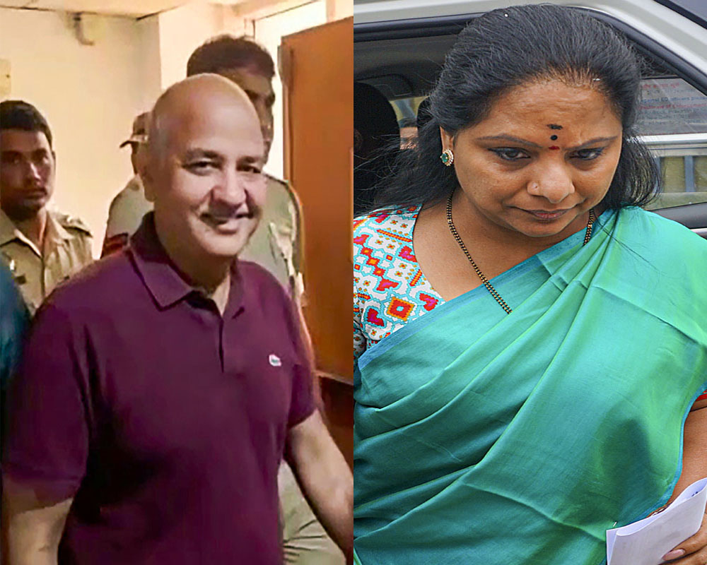 Excise 'scam': Court extends judicial custody of Sisodia, K Kavitha